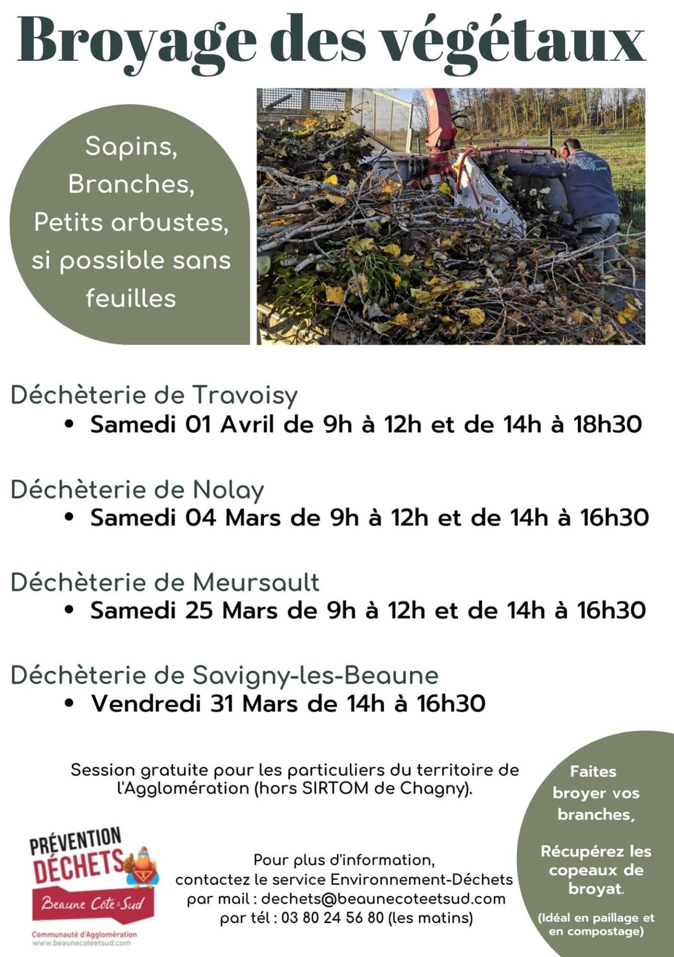 Broyage des végétaux