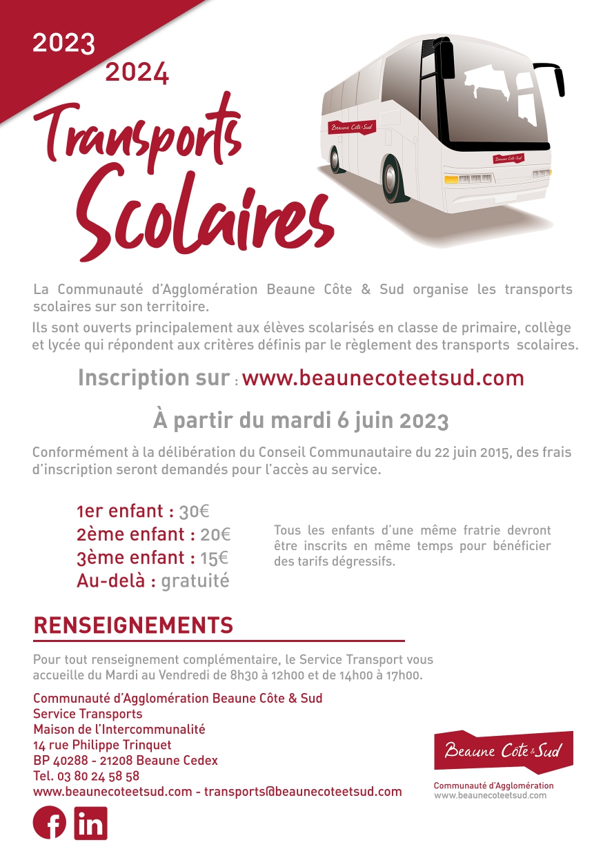 Transports scolaires 2023-2024