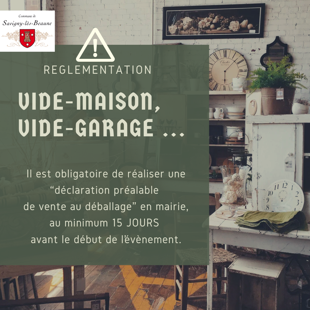 Règlementation Vide-maisons ...